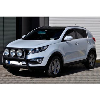 Přední ochranný rám WT018 Black (nerez) Kia Sportage 2010–2015 fotografie 2