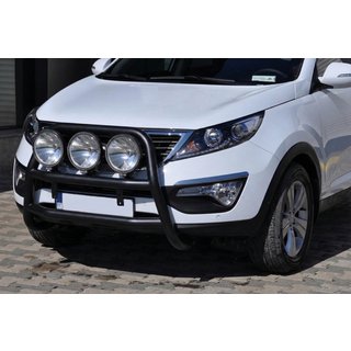 Přední ochranný rám WT018 Black (nerez) Kia Sportage 2010–2015 fotografie 3