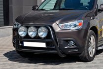 Mitsubishi ASX 2010–2023 Přední ochranný rám WT018 Black (nerez) fotografie 1