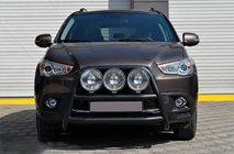 Mitsubishi ASX 2010–2023 Přední ochranný rám WT018 Black (nerez) fotografie 2