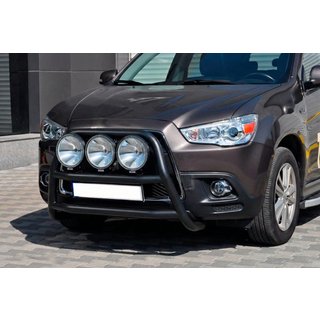 Přední ochranný rám WT018 Black (nerez) Mitsubishi ASX 2010–2023 fotografie 1