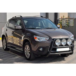 Přední ochranný rám WT018 Black (nerez) Mitsubishi ASX 2010–2023 fotografie 3