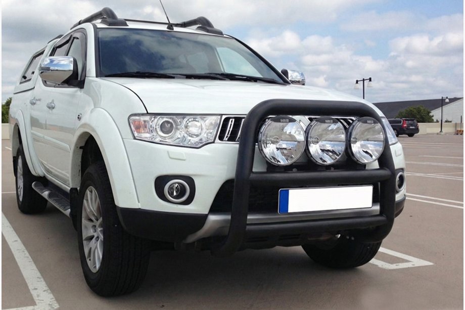 Mitsubishi L200 2006–2015 Přední ochranný rám WT018 Black (nerez) Image