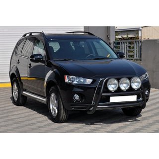 Přední ochranný rám WT018 Black (nerez) Mitsubishi Outlander 2006–2012 fotografie 3