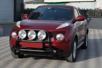 Nissan Juke 2010–2019 Přední ochranný rám WT018 Black (nerez) fotografie 4