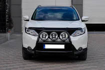 Nissan Qashqai 2014–2021 Přední ochranný rám WT018 Black (nerez) fotografie 2