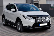 Nissan Qashqai 2014–2021 Přední ochranný rám WT018 Black (nerez) fotografie 3