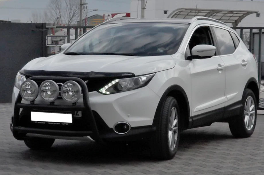 Nissan Qashqai 2014–2021 Přední ochranný rám WT018 Black (nerez) Image