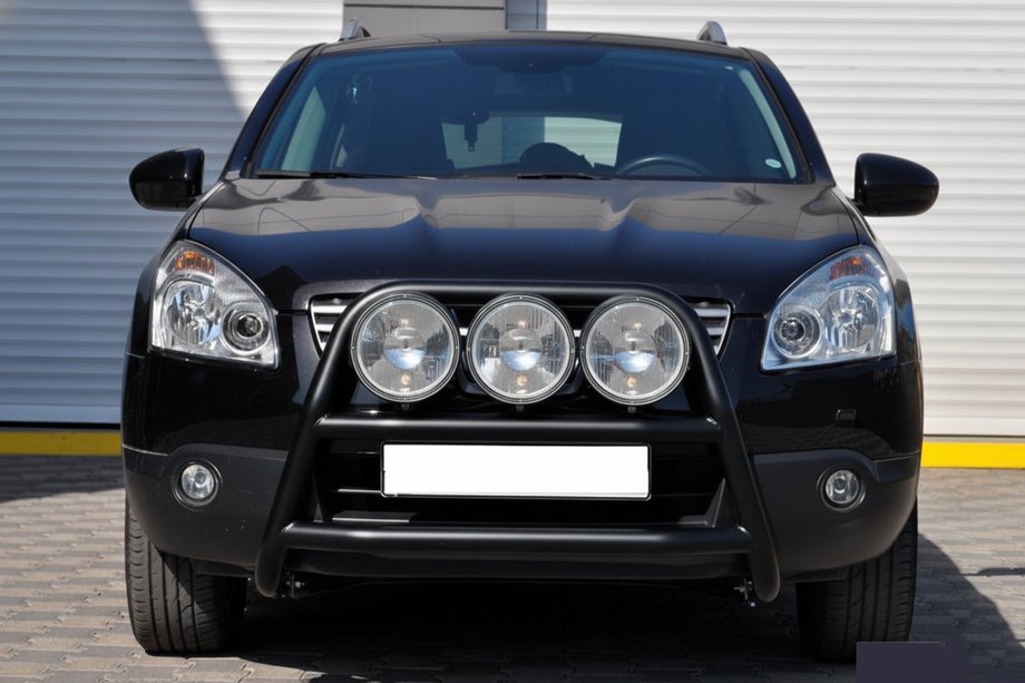Nissan Qashqai 2007–2010 Přední ochranný rám WT018 Black (nerez) Image
