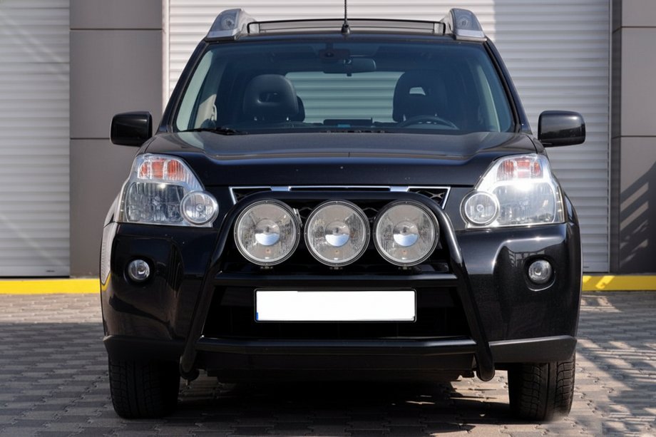 Nissan X-trail T31 2007–2014 Přední ochranný rám WT018 Black (nerez) Image