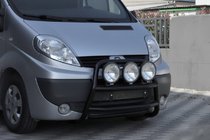Opel Vivaro 2001–2015 Přední ochranný rám WT018 Black (nerez) fotografie 4