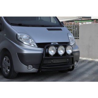 Přední ochranný rám WT018 Black (nerez) Opel Vivaro 2001–2015 fotografie 4
