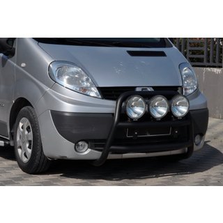 Přední ochranný rám WT018 Black (nerez) Opel Vivaro 2001–2015 fotografie 2