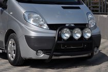 Renault Trafic 2001–2015 Přední ochranný rám WT018 Black (nerez) fotografie 4