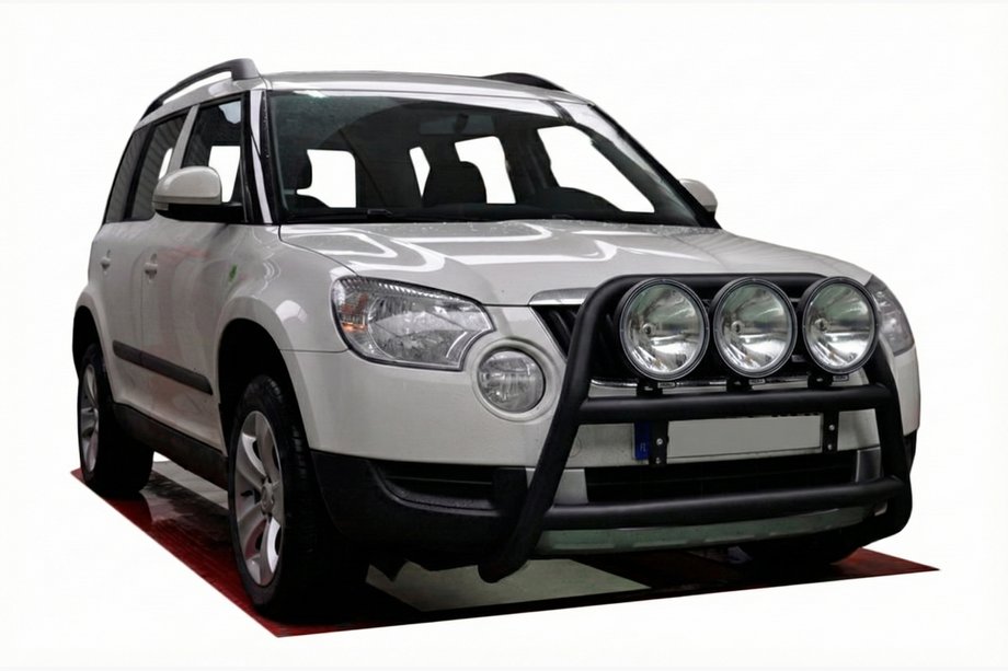 Skoda Yeti 2009–2017 Přední ochranný rám WT018 Black (nerez) Image