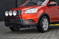 SsangYong Korando 2010–2019 Přední ochranný rám WT018 Black (nerez) fotografie 4