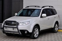 Subaru Forester 2008–2013 Přední ochranný rám WT018 Black (nerez) fotografie 4