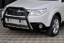 Subaru Forester 2008–2013 Přední ochranný rám WT018 Black (nerez) fotografie 2