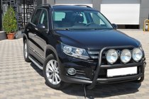 Volkswagen Tiguan 2007–2016 Přední ochranný rám WT018 Black (nerez) fotografie 3