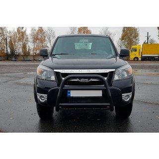 Přední ochranný rám (bullbar) QT008 Black (nerez) Ford Ranger 2007–2011 fotografie 3