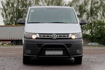 Volkswagen T5 2010–2015 Přední ochranný rám (bullbar) WT007ST Black (nerez) fotografie 3