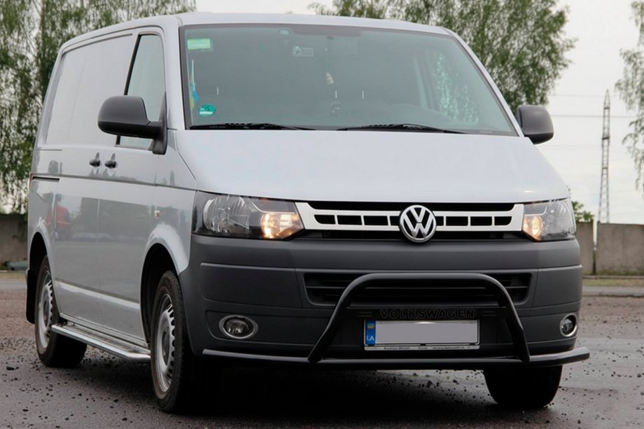 Volkswagen T5 2010–2015 Přední ochranný rám (bullbar) WT007ST Black (nerez) Image