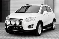 Chevrolet Trax 2012–2023 Přední ochranný rám WT018 Black (nerez) fotografie 4