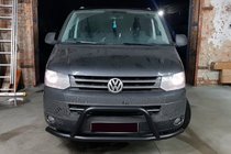 Volkswagen T5 2010–2015 Nerezový ochranný rám (kengurin) WT006ST Black fotografie 3