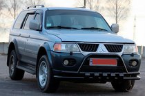 Mitsubishi Pajero Sport 1996–2007 Přední ochranný rám ST015WT Black (nerez) fotografie 3