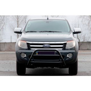 Přední ochranný rám WT022 Black (nerez) Ford Ranger 2011–2022 fotografie 1