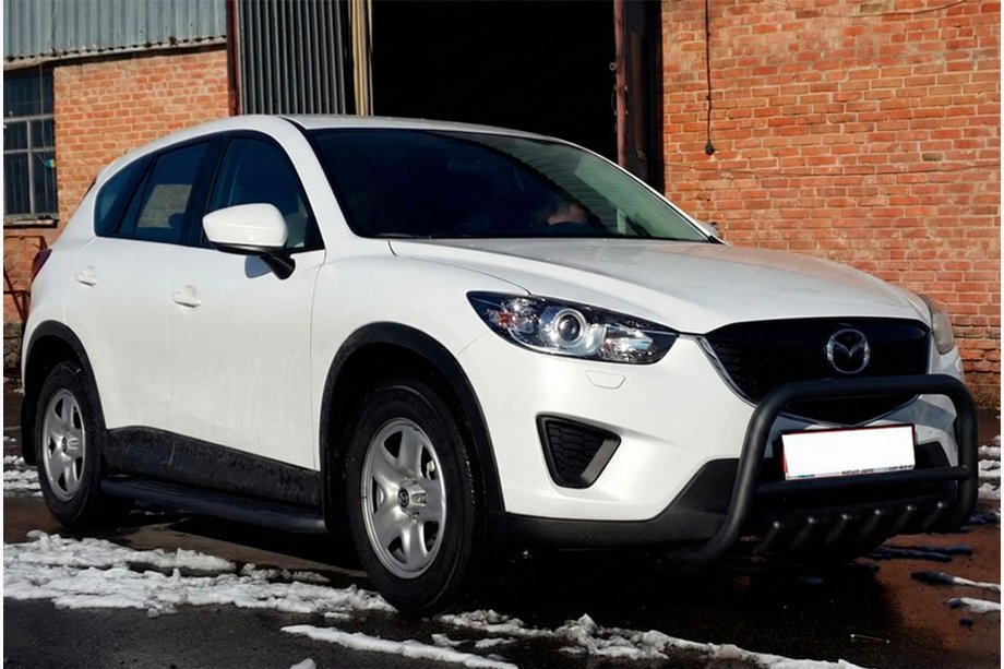 Mazda CX-5 2012–2017 Přední ochranný rám WT021 Black (nerez) Image