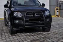 Volkswagen Amarok 2010–2022 Přední ochranný rám VL001 Black (nerez) fotografie 3