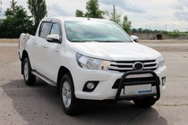 Toyota Hilux 2015– Přední ochranný rám WT023 Black (nerez) fotografie 3