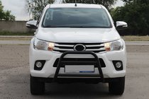Toyota Hilux 2015– Přední ochranný rám WT023 Black (nerez) fotografie 1