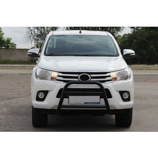 Přední ochranný rám WT023 Black (nerez) Toyota Hilux 2015– fotografie 1