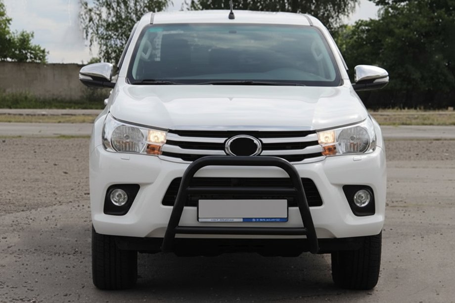Toyota Hilux 2015– Přední ochranný rám WT023 Black (nerez) Image