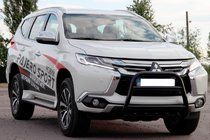 Mitsubishi Pajero Sport 2015– Přední ochranný rám WT008 Black (nerez) fotografie 3