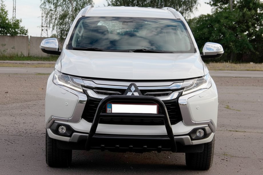 Mitsubishi Pajero Sport 2015– Přední ochranný rám WT008 Black (nerez) Image
