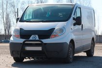 Opel Vivaro 2001–2015 Přední ochranný rám QT-Spec Black (nerez.) fotografie 3