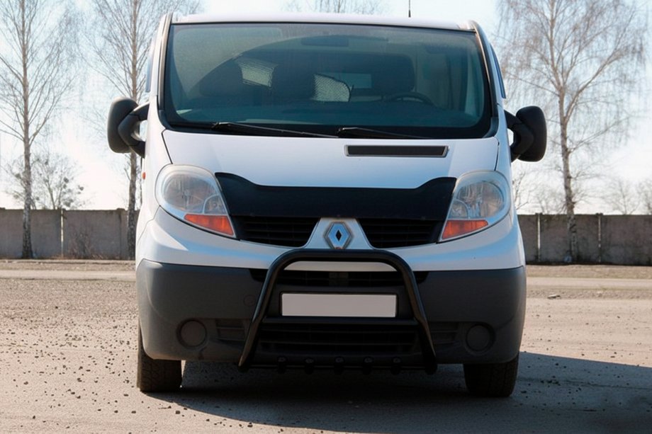 Nissan Primastar 2002–2014 Přední ochranný rám QT-Spec Black (nerez.) Image