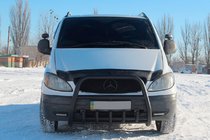 Mercedes Vito W639 2004–2014 Nerezový přední ochranný rám (bullbar) XL-WT025 Black fotografie 2