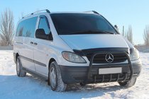 Mercedes Vito W639 2004–2014 Nerezový přední ochranný rám (bullbar) XL-WT025 Black fotografie 1