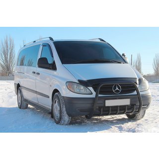 Nerezový přední ochranný rám (bullbar) XL-WT025 Black Mercedes Vito W639 2004–2014 fotografie 1