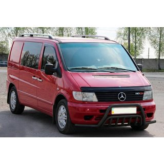 Přední ochranný rám (bullbar) s bočními tyčemi WT002 Plus Black (nerez) Mercedes Vito W638 1996–2003 fotografie 2
