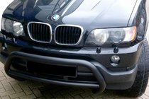 BMW X5 E53 1999–2006 Přední ochranný rám WT015 Black (nerez) fotografie 1