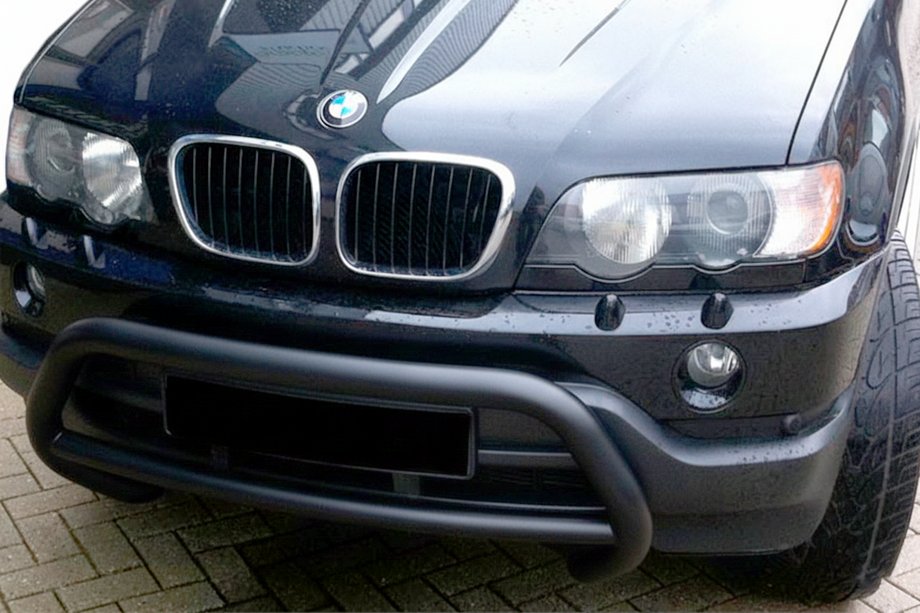 BMW X5 E53 1999–2006 Přední ochranný rám WT015 Black (nerez) Image