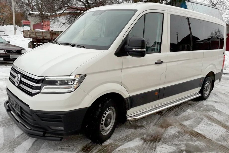Volkswagen Crafter 2016– Přední ochranný rám ST085 Black (nerez) Image