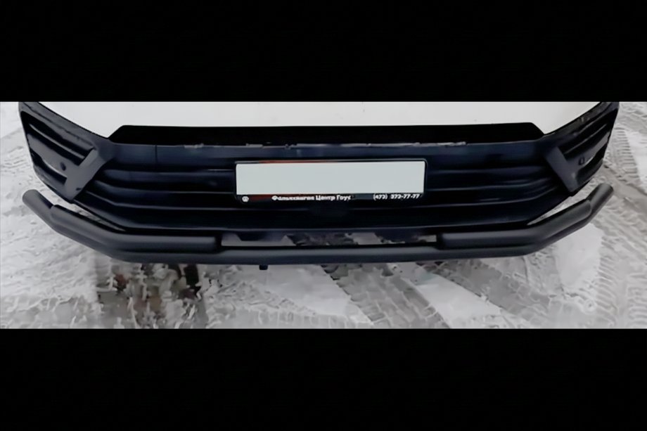 Volkswagen Crafter 2006–2016 Přední ochranný rám ST008 Black (nerez) Image