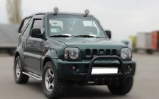 Suzuki Jimny 1998–2018 Přední ochranný rám (bullbar) F2-01 Black (nerez) fotografie 2