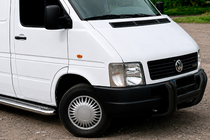 Volkswagen LT 1995–2006 Přední ochranný rám (bullbar) Kelebek WT011 Black (nerez) fotografie 2